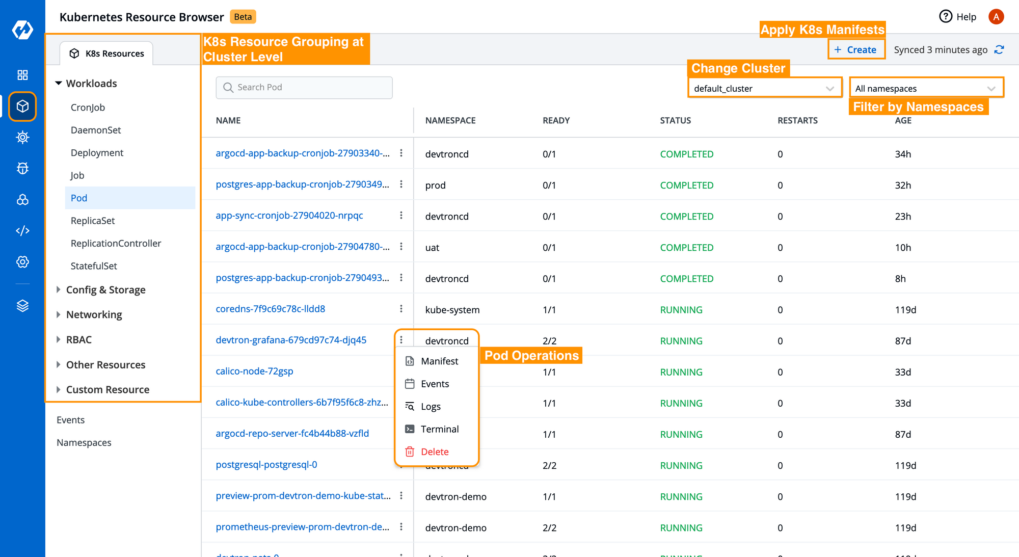 Kubernetes Resource Browser