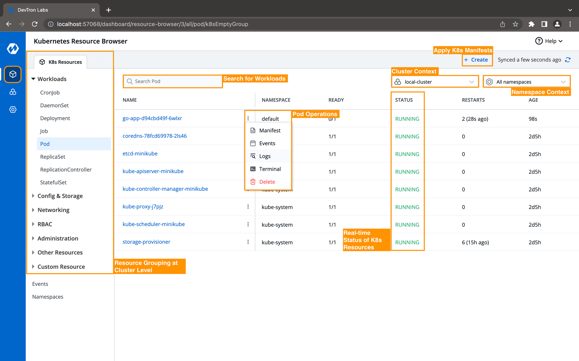 Kubernetes Resource Browser in Depth