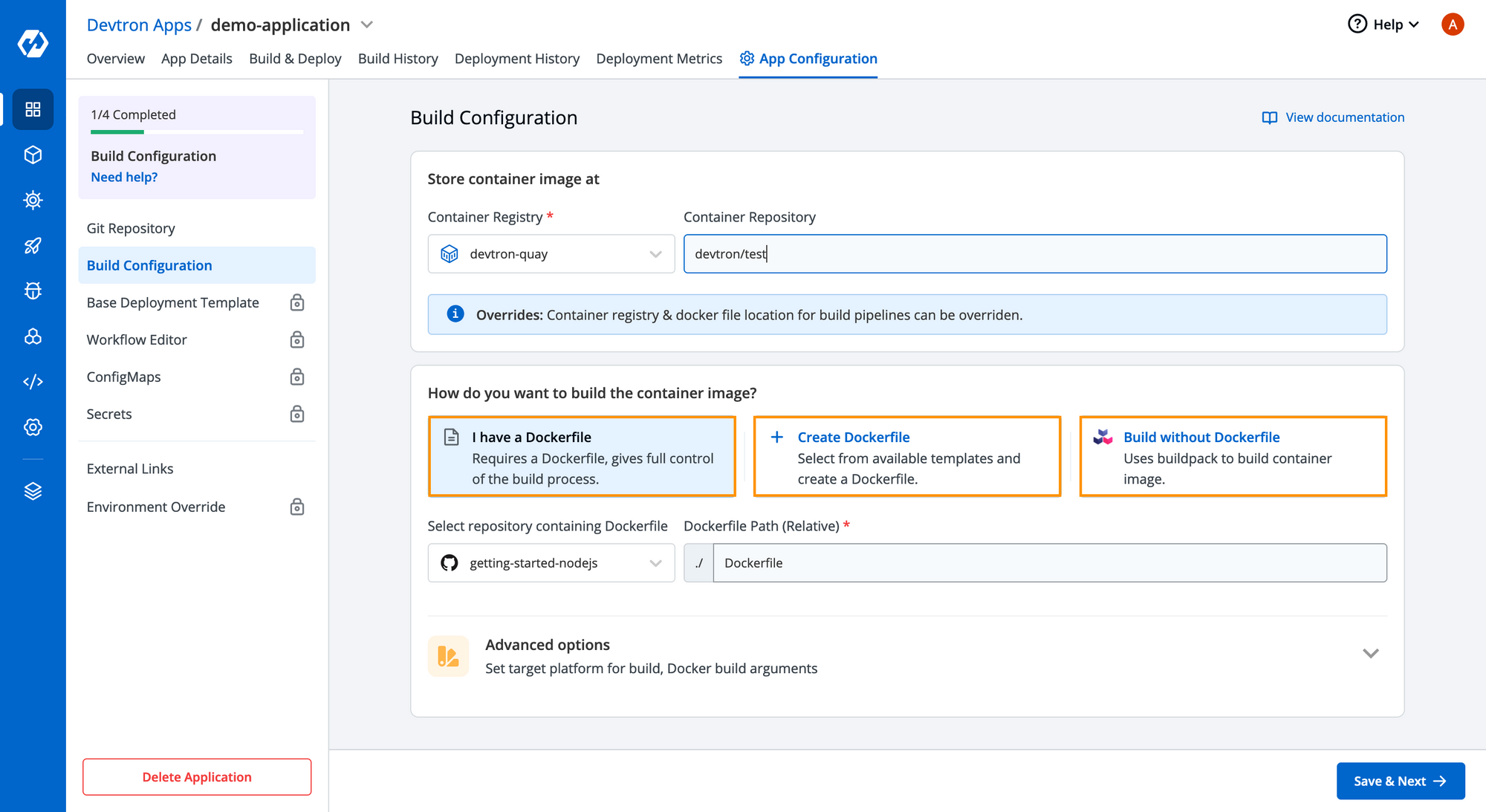 Build Configurations