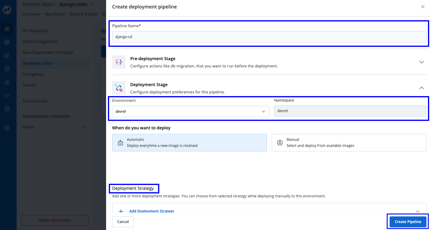 Configuring CD Pipeline