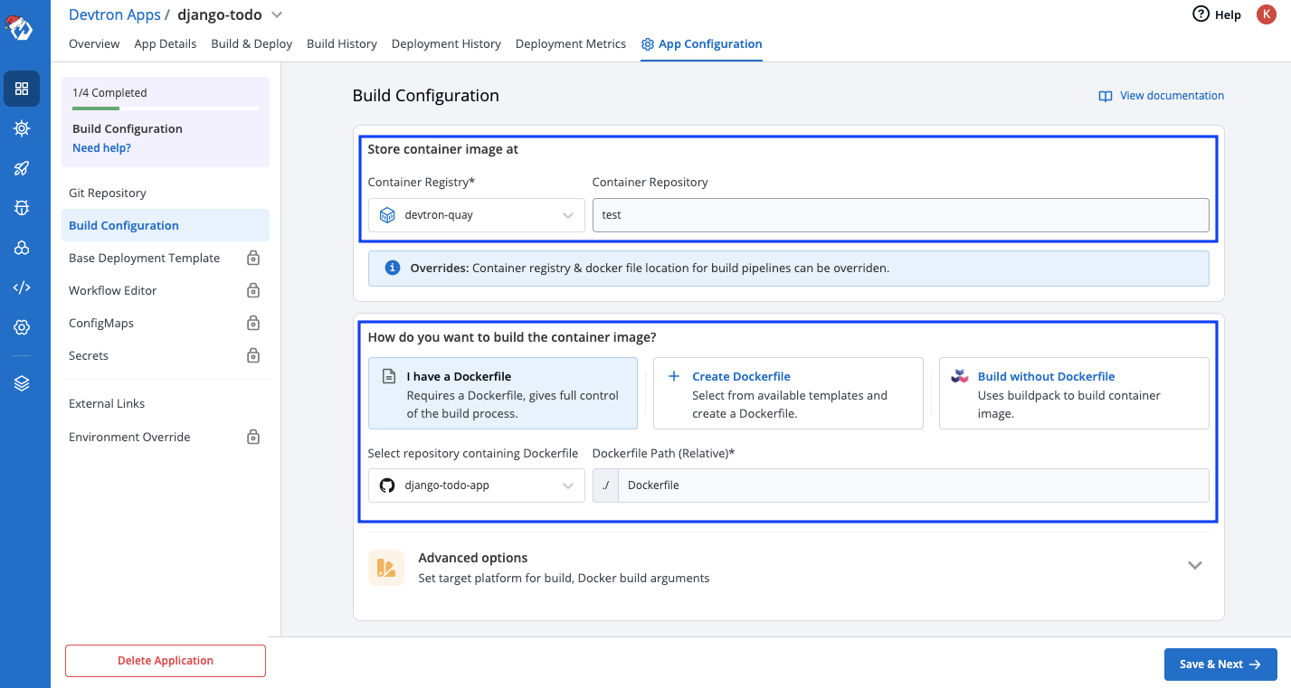 Build Configuration