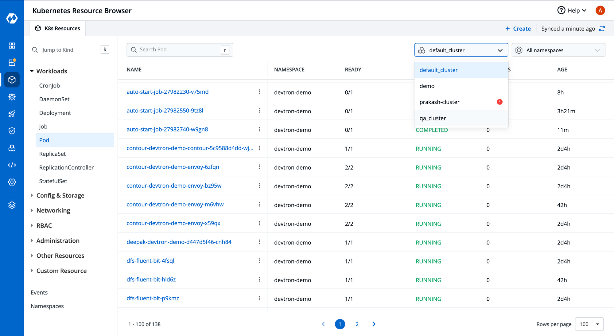 Kubernetes Resource Browser Overview