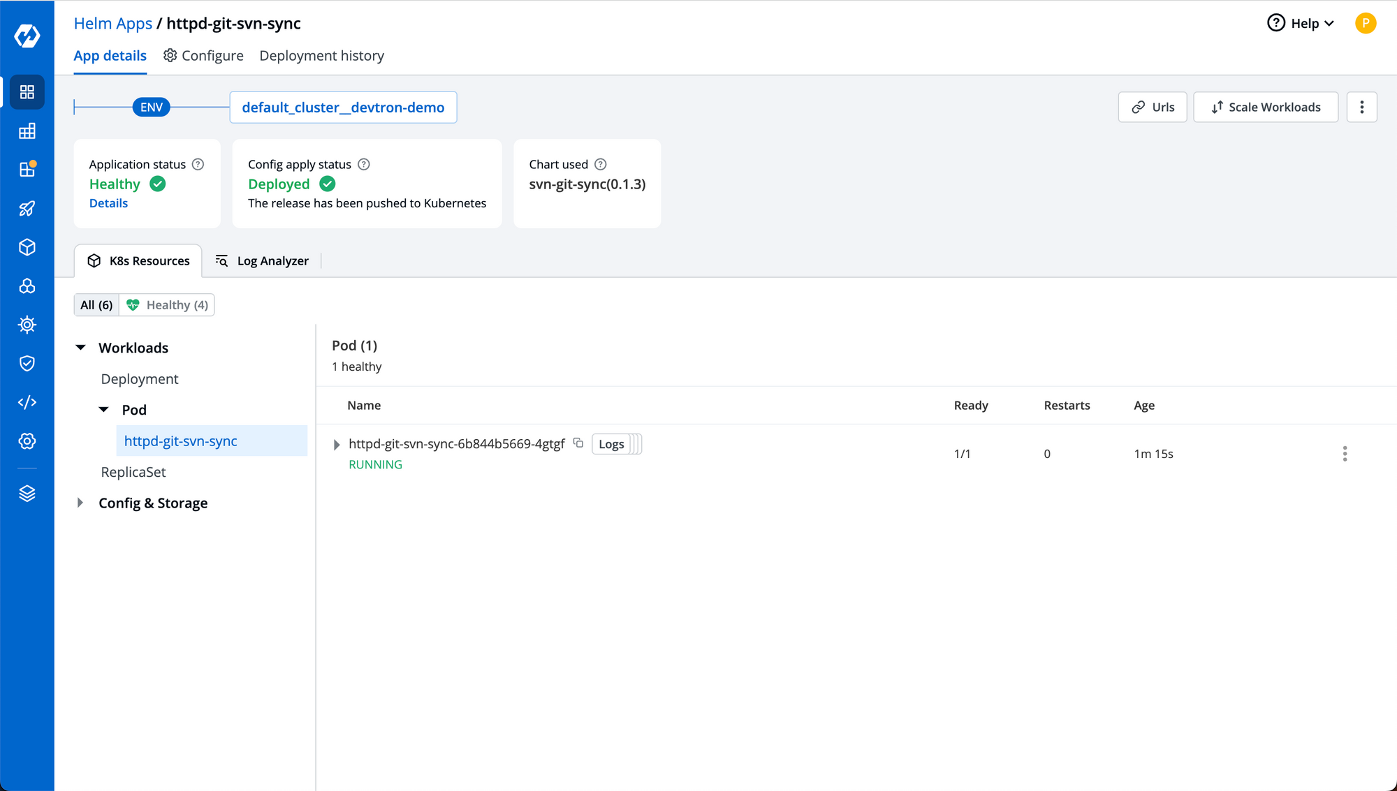 svn-git-sync chart deployed and sync started