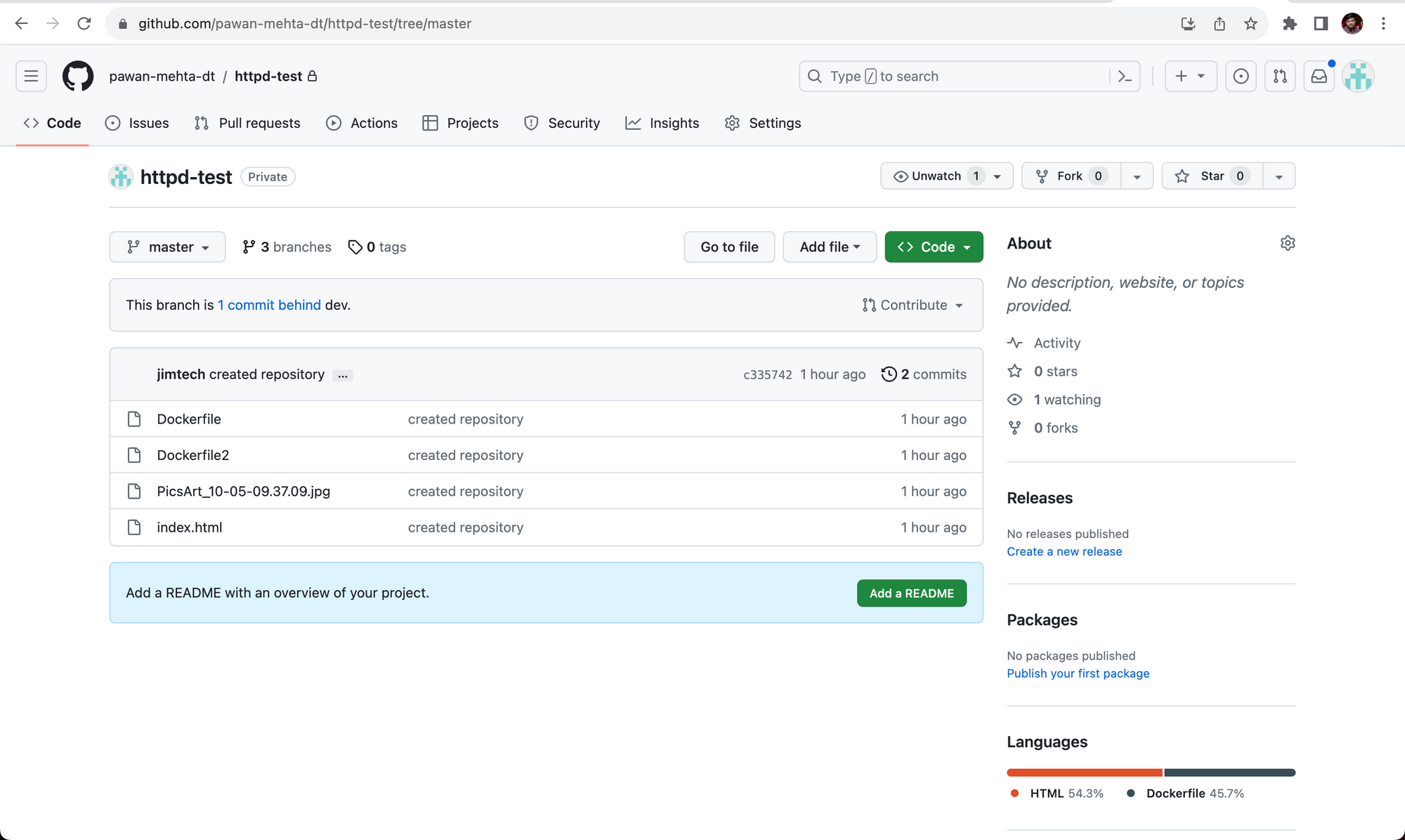 Source code that we got from svn repository in git repository