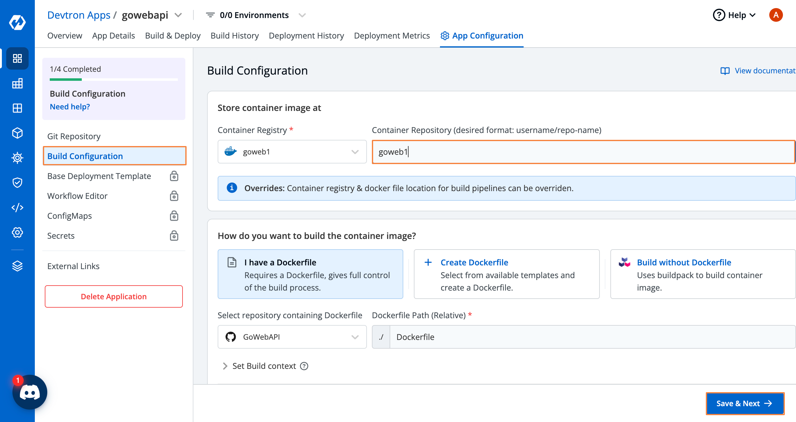 build-configurations