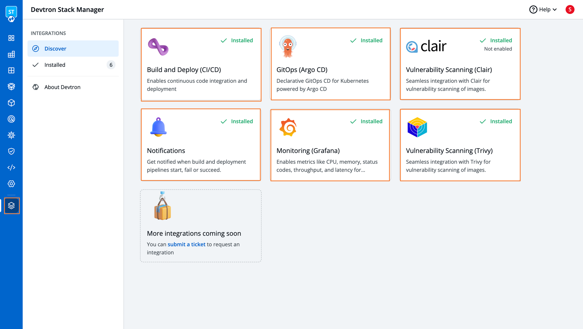 Fig 7. Stack Manager