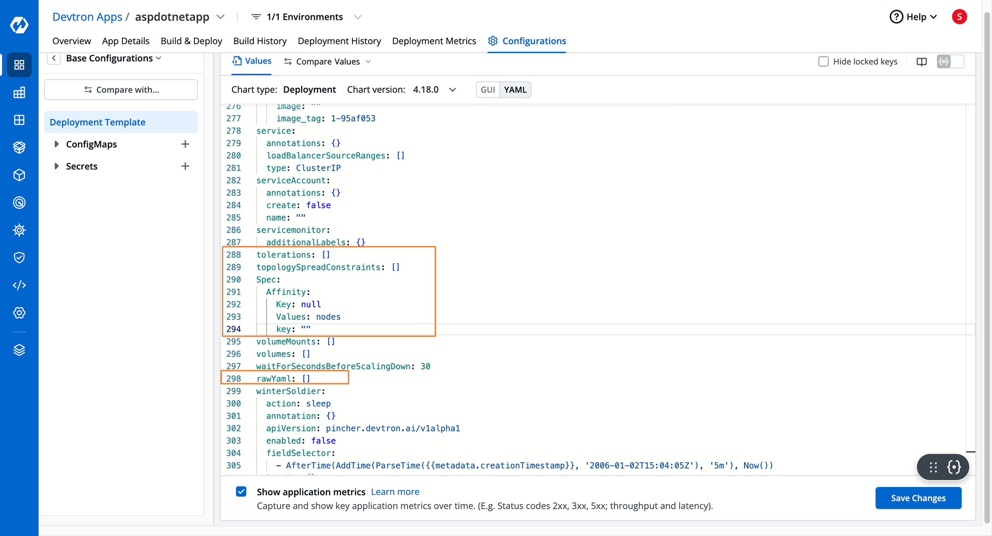 Scheduling with Devtron