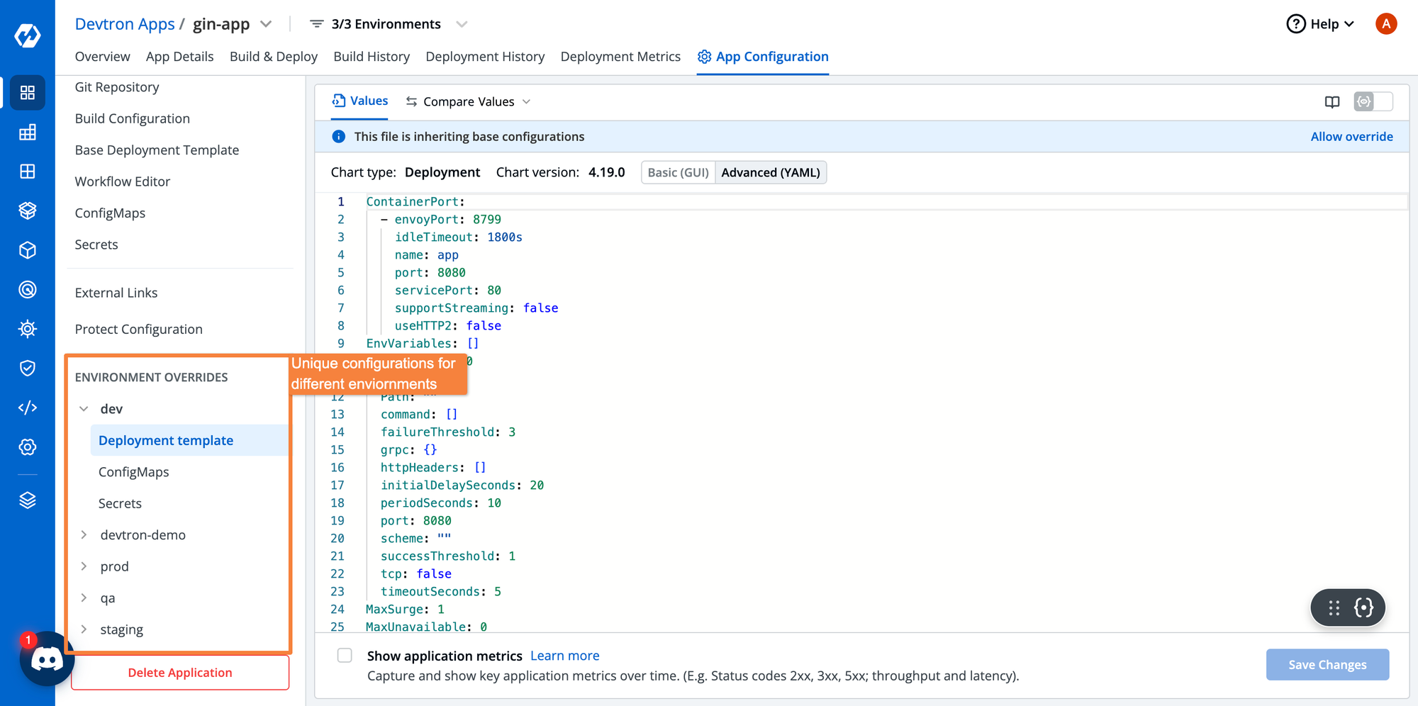 Multi-Environment Configurations