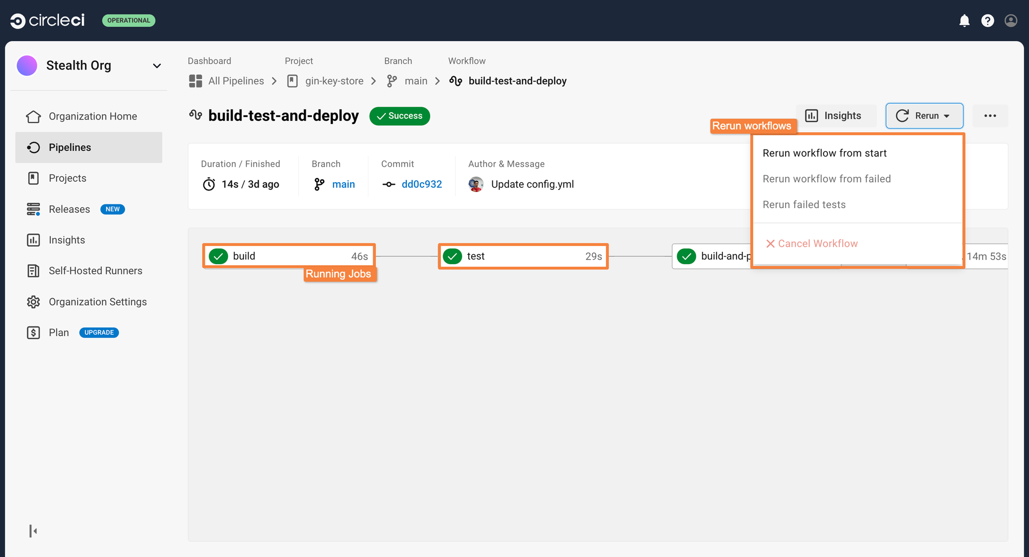 Running CircleCI Pipeline