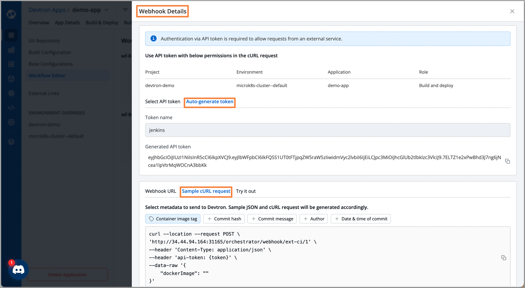 Webhookconfiguration