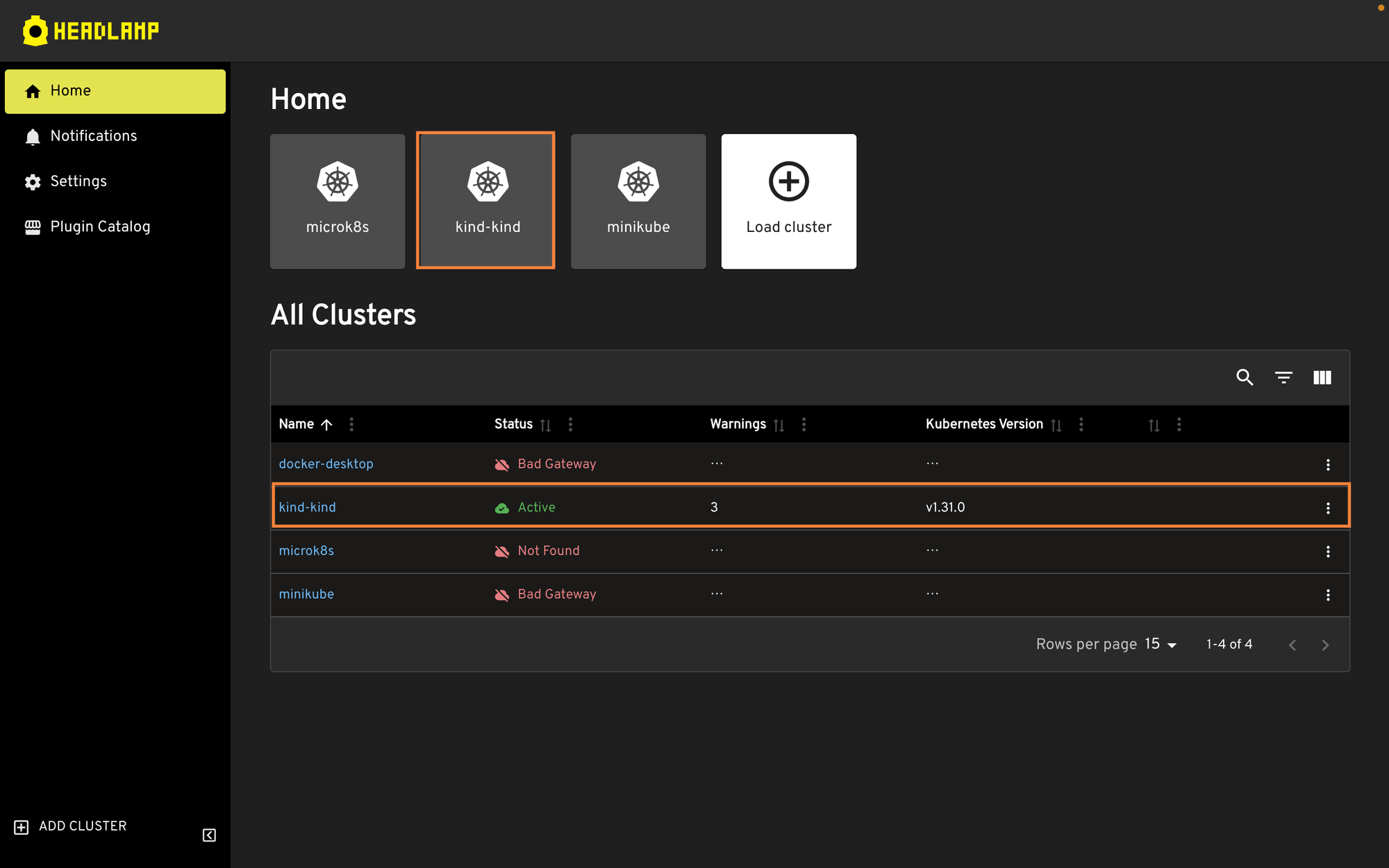 Headlamp Multi-Cluster Overview