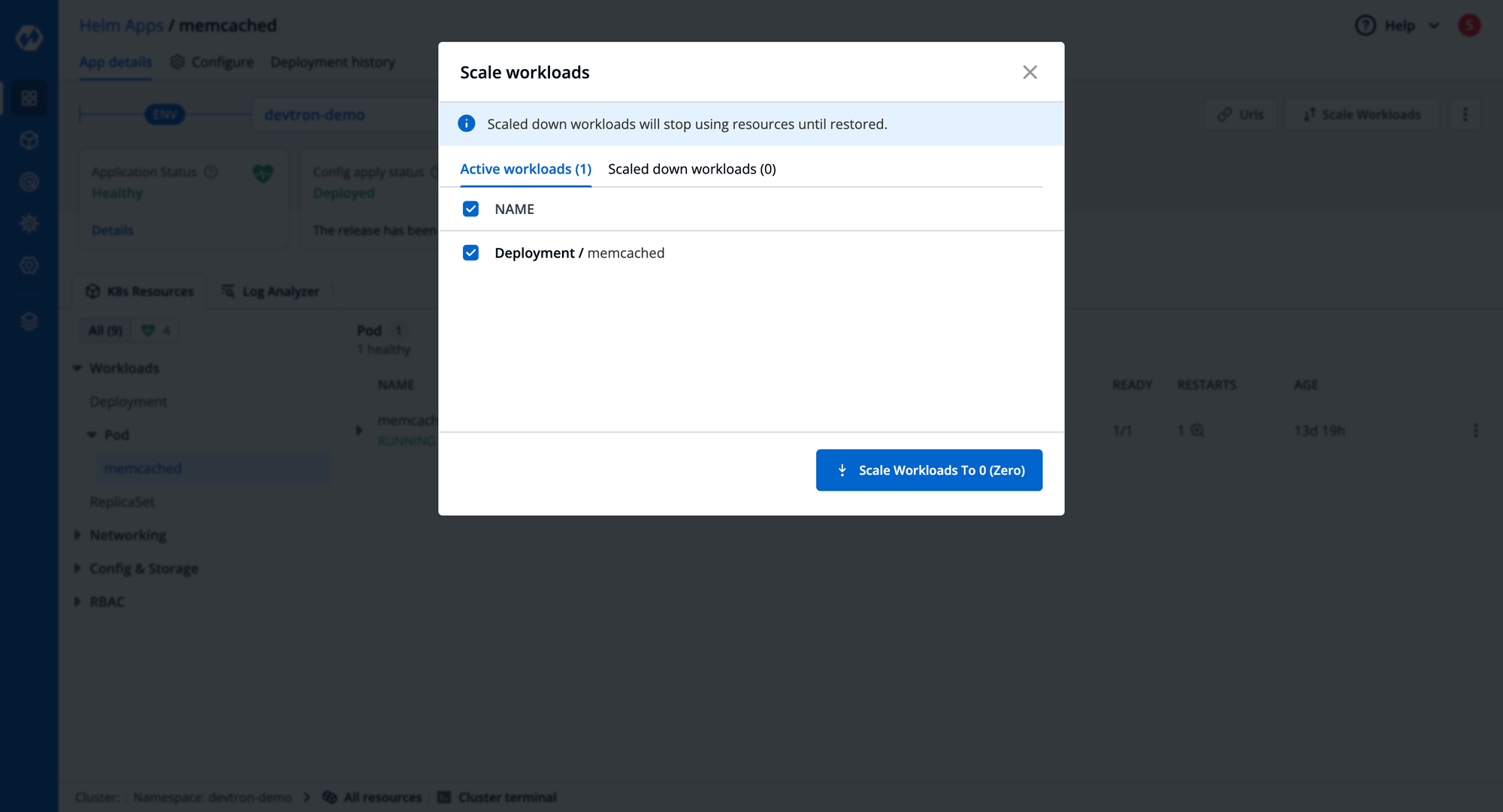 Devtron Scale Workloads