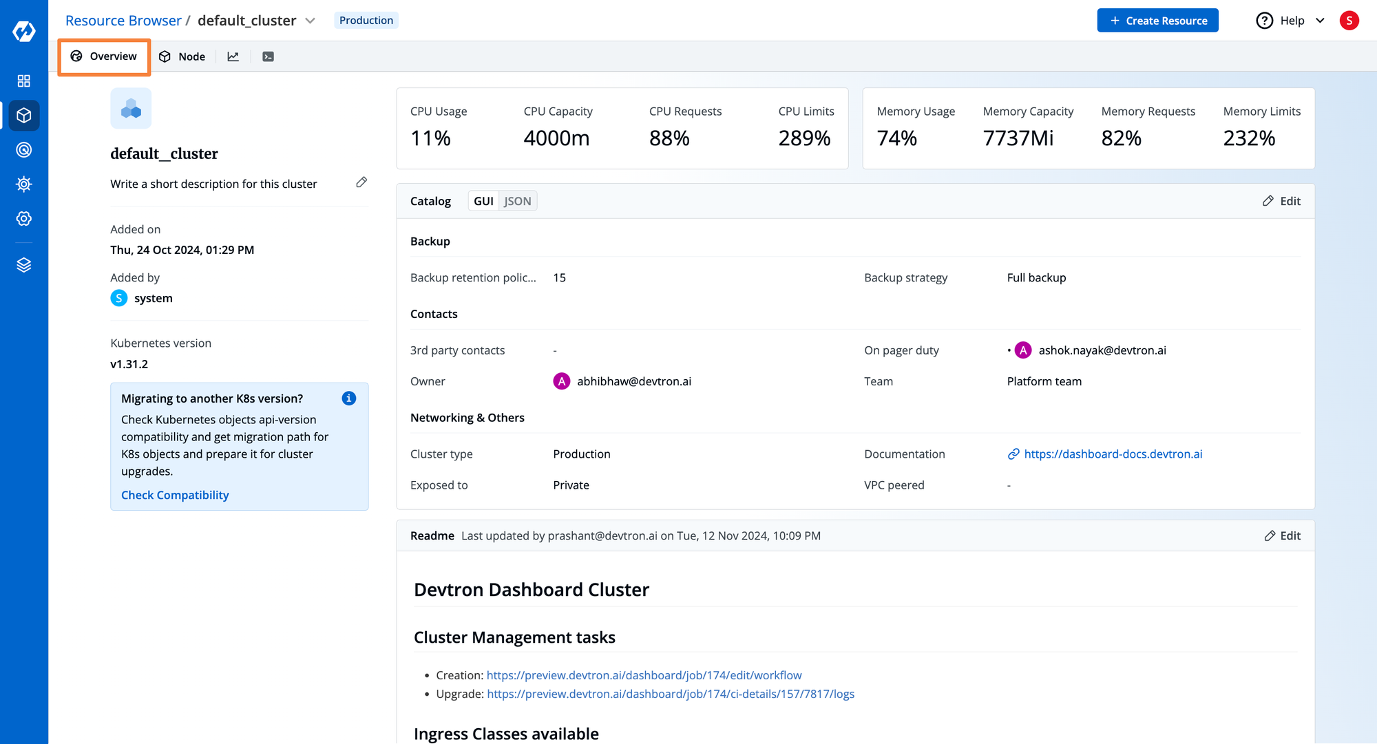 Cluster-Overview