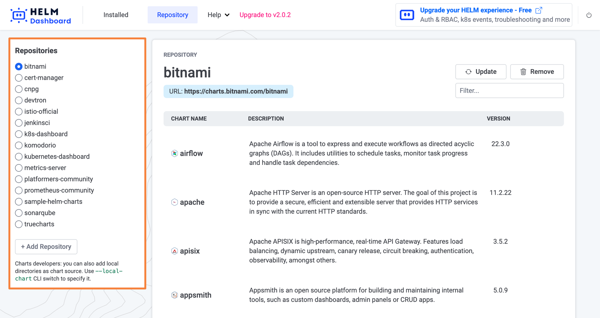 Komodor Chart Repository