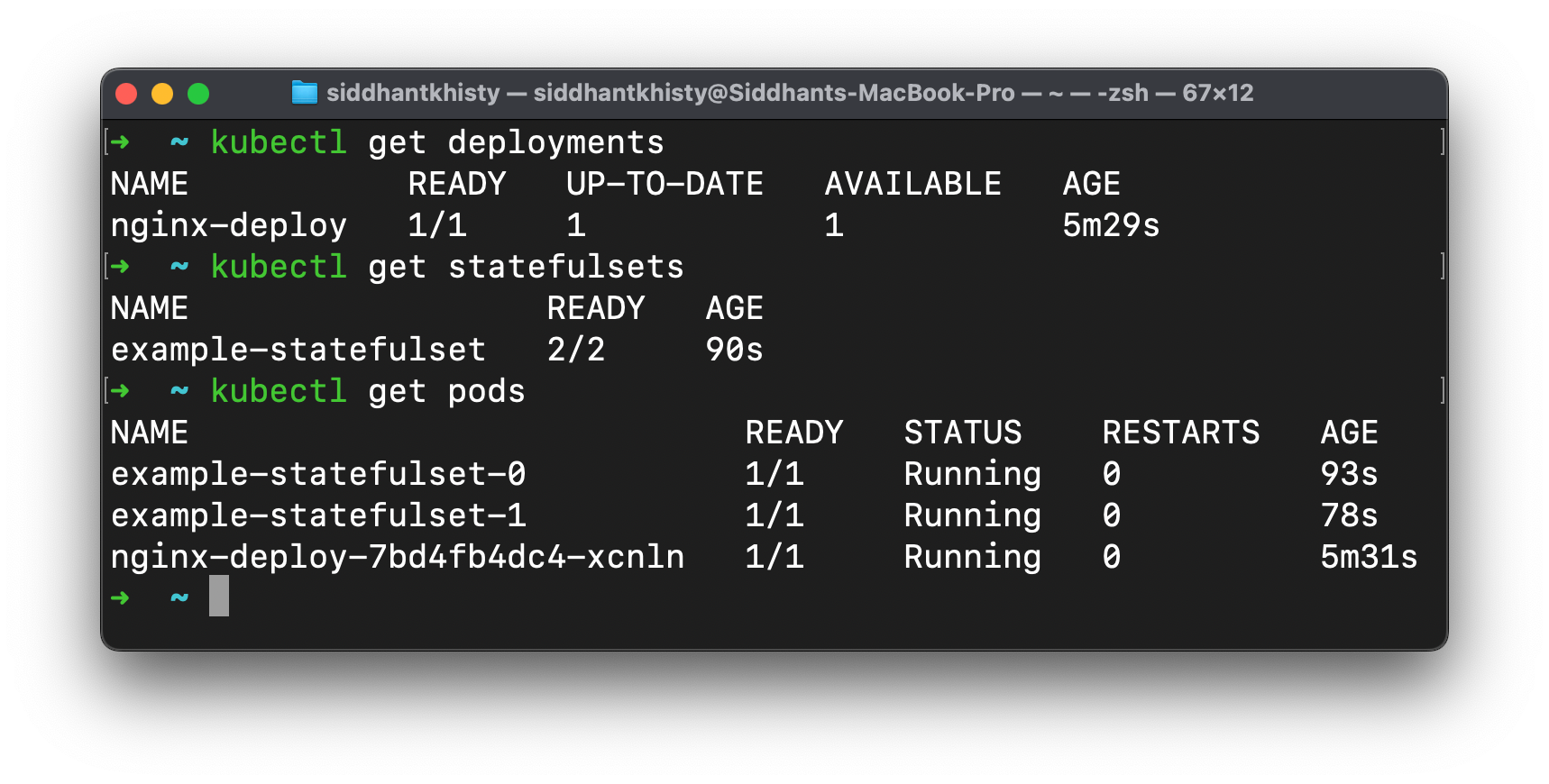 Deployment vs StatefulSets