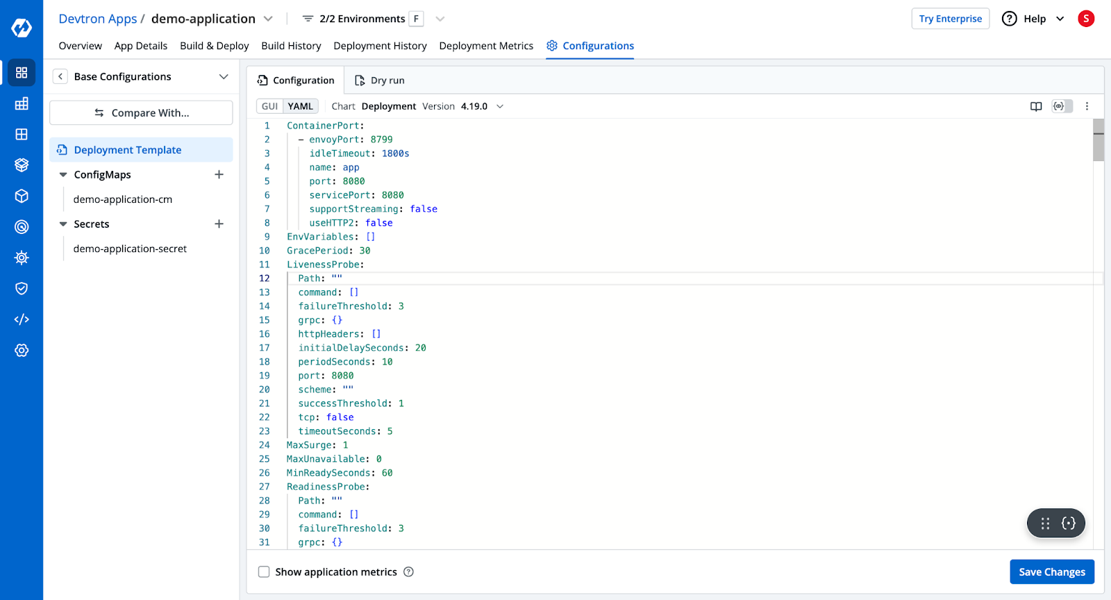 Configure Deployment Manifest