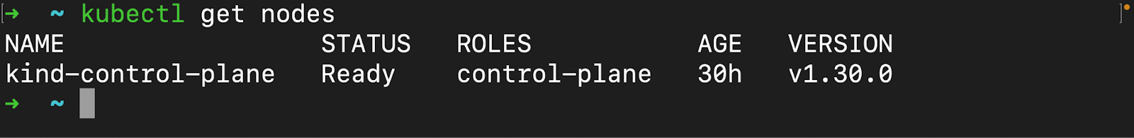 kubectl get nodes