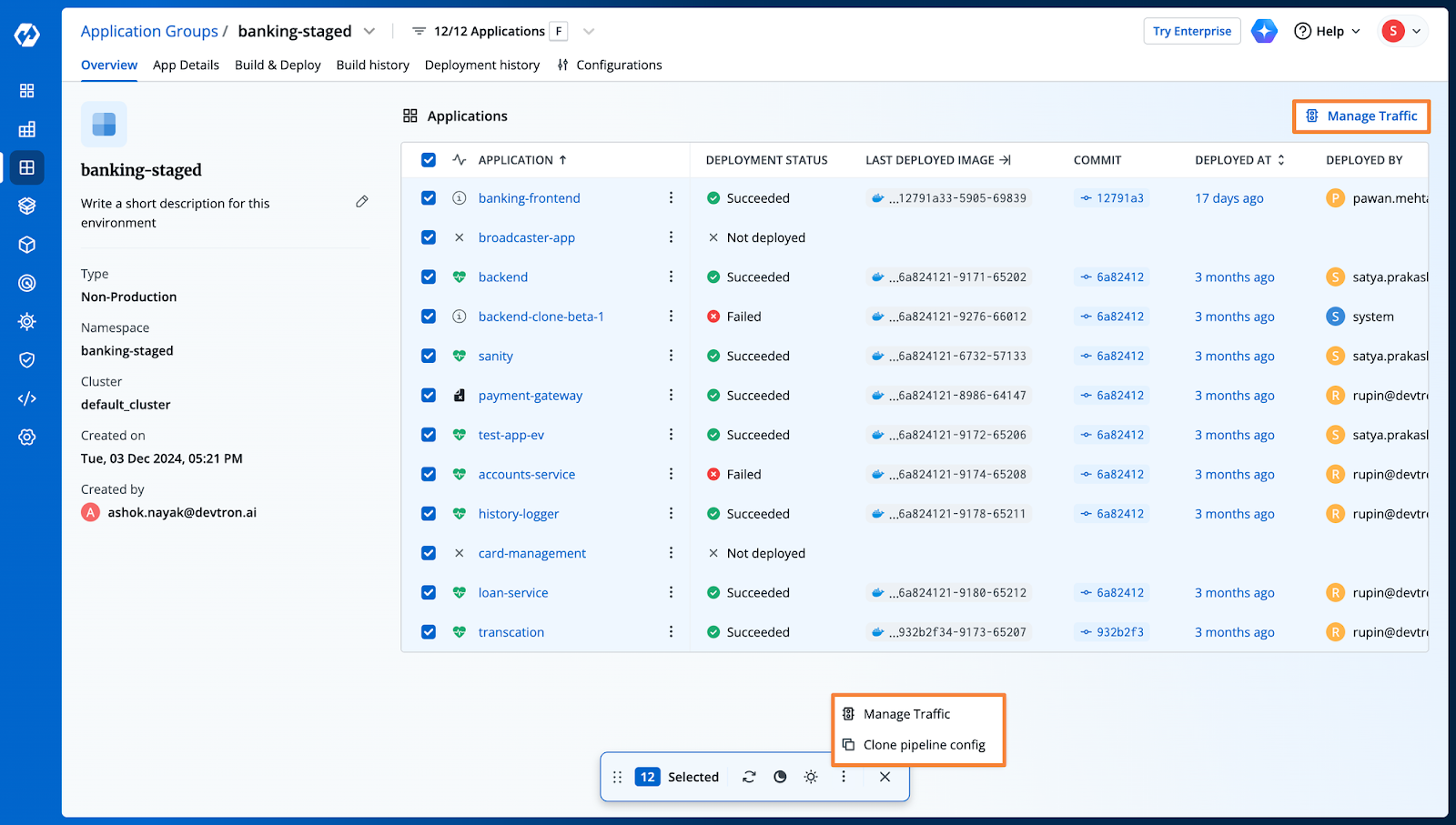 Application Management 