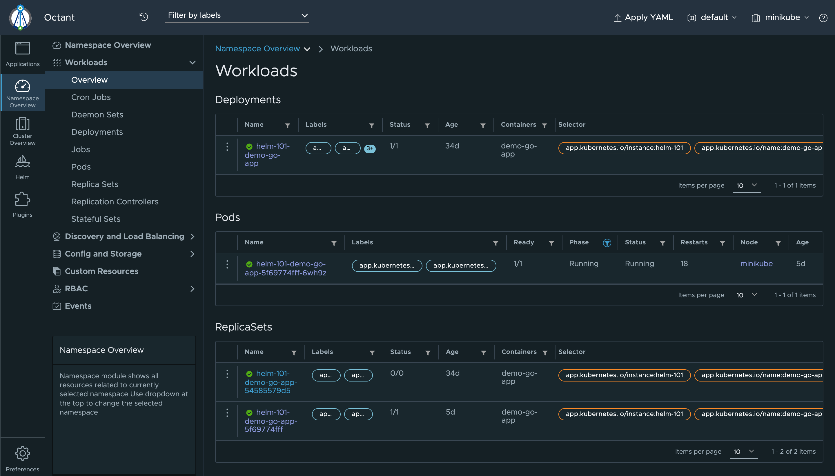 Which Dashboard to choose Devtron vs Octant